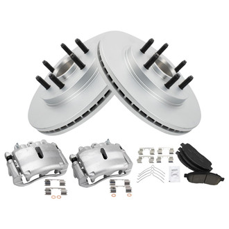TRQ® - Front Disc Brake Kit with Ceramic Pads and Calipers