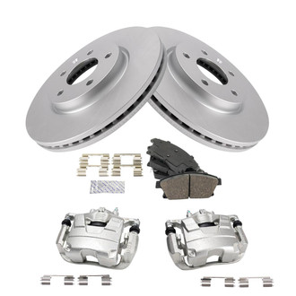TRQ® - Front Disc Brake Kit with Ceramic Pads and Calipers