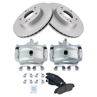 TRQ® - Front Disc Brake Kit with Ceramic Pads and Calipers