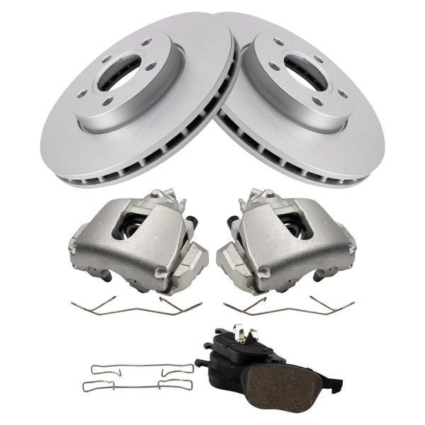 TRQ® - Ceramic Brake Pad & Rotor Kit with Calipers