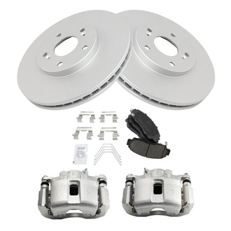 TRQ® - Front Disc Brake Kit with Ceramic Pads and Calipers