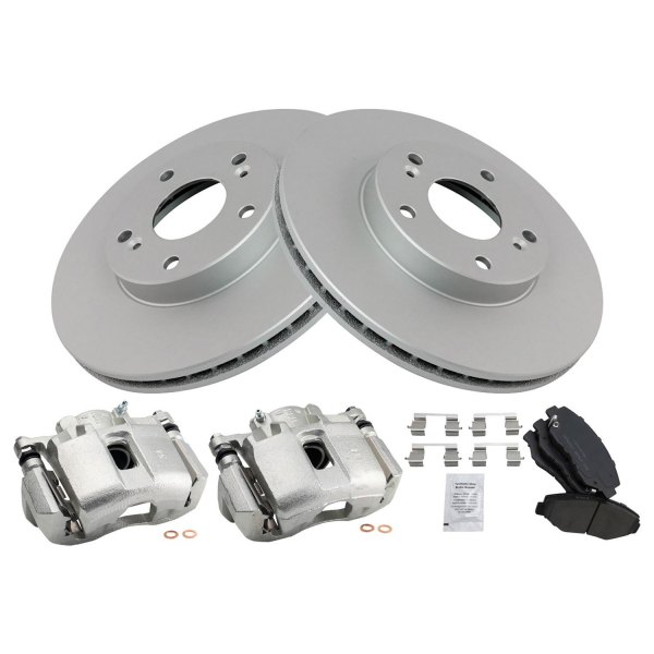 TRQ® - Ceramic Brake Pad & Rotor Kit with Calipers