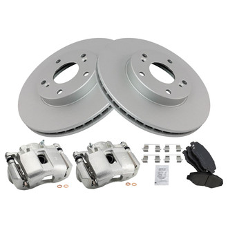 TRQ® - Front Disc Brake Kit with Ceramic Pads and Calipers