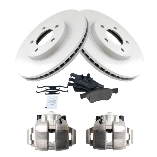 TRQ® - Performance Ceramic Front Brake Kit with Calipers