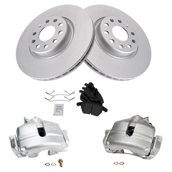 TRQ® - Ceramic Brake Pad & Rotor Kit with Calipers