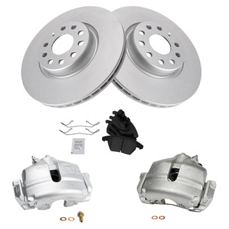 TRQ® - Front Disc Brake Kit with Ceramic Pads and Calipers