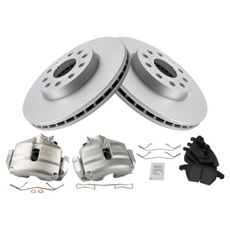 TRQ® - Front Disc Brake Kit with Ceramic Pads and Calipers