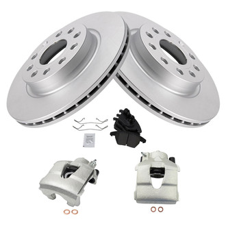 TRQ® - Front Disc Brake Kit with Ceramic Pads and Calipers