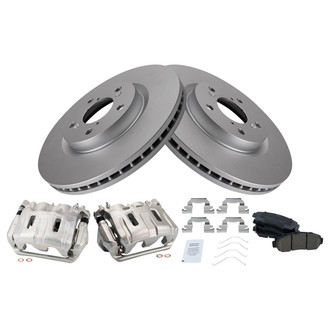 TRQ® - Front Disc Brake Kit with Ceramic Pads and Calipers