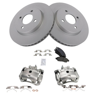 TRQ® - Front Disc Brake Kit with Ceramic Pads and Calipers