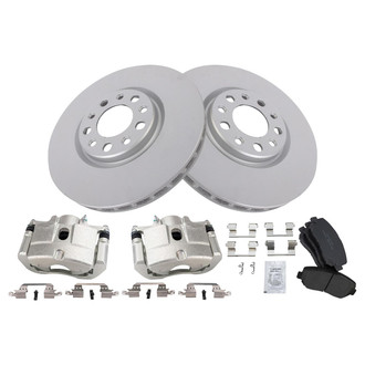 TRQ® - Front Disc Brake Kit with Ceramic Pads and Calipers