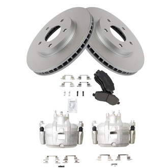 TRQ® - Front Disc Brake Kit with Ceramic Pads and Calipers