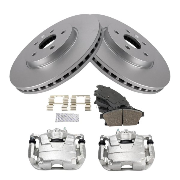 TRQ® - Ceramic Brake Pad & Rotor Kit with Calipers