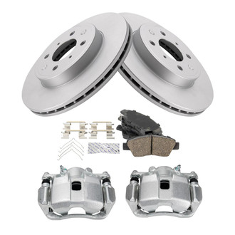 TRQ® - Front Disc Brake Kit with Ceramic Pads and Calipers