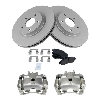 TRQ® - Front Disc Brake Kit with Ceramic Pads and Calipers