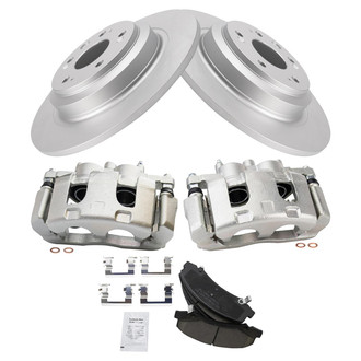 TRQ® - Front Disc Brake Kit with Ceramic Pads and Calipers