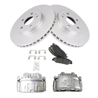 TRQ® - Front Disc Brake Kit with Ceramic Pads and Calipers