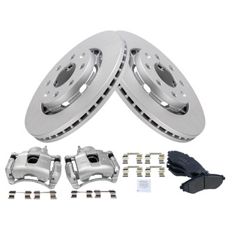 TRQ® - Front Disc Brake Kit with Ceramic Pads and Calipers