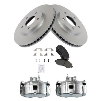 TRQ® - Front Disc Brake Kit with Ceramic Pads and Calipers