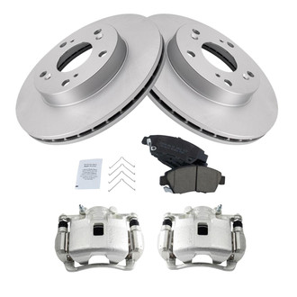 TRQ® - Front Disc Brake Kit with Ceramic Pads and Calipers
