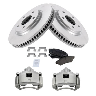 TRQ® - Front Disc Brake Kit with Ceramic Pads and Calipers