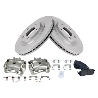 TRQ® - Front Disc Brake Kit with Semi-Metallic Pads and Calipers