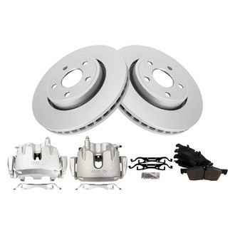 TRQ® - Front Disc Brake Kit with Semi-Metallic Pads and Calipers