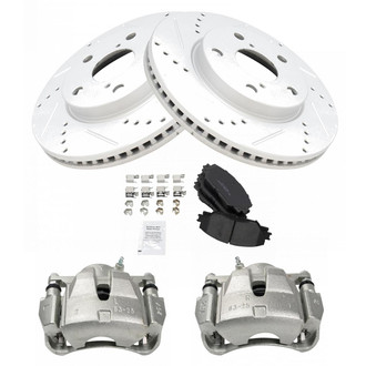 TRQ® - Performance Ceramic Front Brake Kit with Calipers