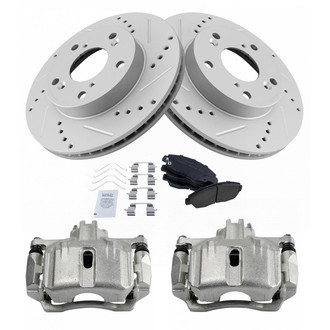 TRQ® - Performance Ceramic Front Brake Kit with Calipers