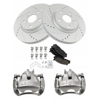 TRQ® - Performance Ceramic Front Brake Kit with Calipers