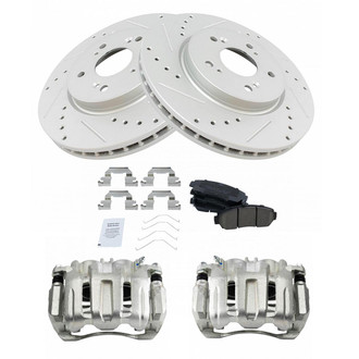 TRQ® - Performance Ceramic Front Brake Kit with Calipers