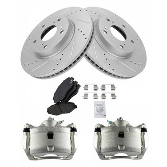 TRQ® - Performance Ceramic Brake Kit with Calipers