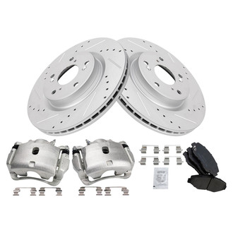 TRQ® - Performance Ceramic Brake Kit with Calipers