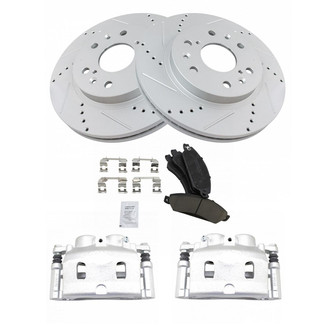 TRQ® - Performance Ceramic Front Brake Kit with Calipers