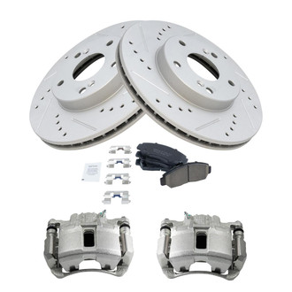 TRQ® - Performance Ceramic Front Brake Kit with Calipers
