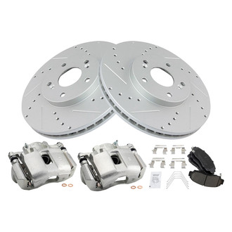 TRQ® - Performance Ceramic Brake Kit with Calipers