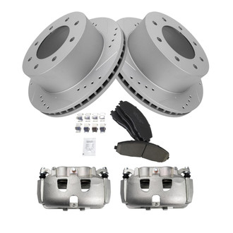 TRQ® - Performance Ceramic Front Brake Kit with Calipers