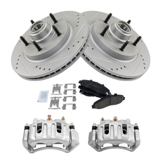 TRQ® - Performance Ceramic Front Brake Kit with Calipers