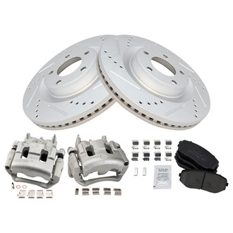 TRQ® - Performance Ceramic Brake Kit with Calipers