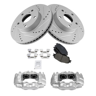 TRQ® - Performance Ceramic Front Brake Kit with Calipers