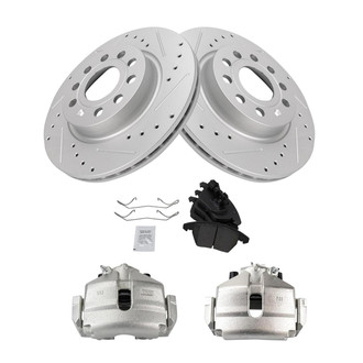 TRQ® - Performance Ceramic Front Brake Kit with Calipers