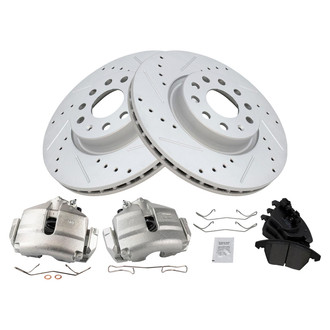 TRQ® - Performance Ceramic Front Brake Kit with Calipers
