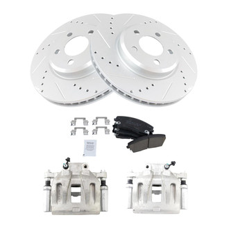 TRQ® - Performance Ceramic Front Brake Kit with Calipers