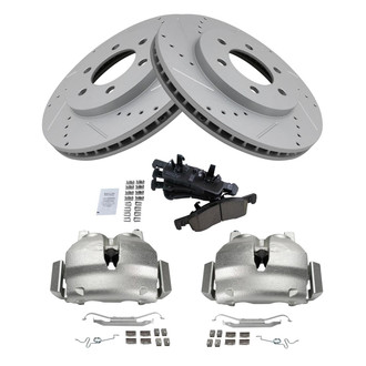 TRQ® - Performance Ceramic Front Brake Kit with Calipers