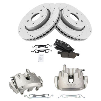 TRQ® - Performance Ceramic Front Brake Kit with Calipers