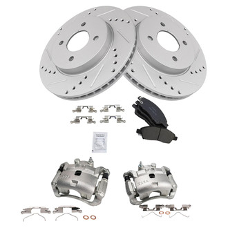 TRQ® - Performance Ceramic Brake Kit with Calipers