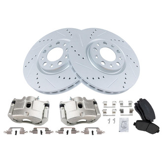 TRQ® - Performance Ceramic Brake Kit with Calipers