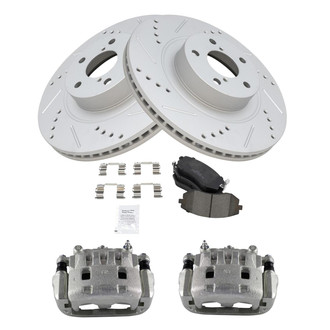 TRQ® - Performance Ceramic Brake Kit with Calipers