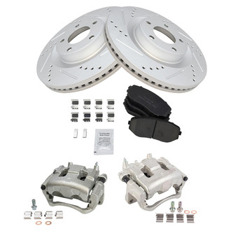 TRQ® - Performance Ceramic Front Brake Kit with Calipers