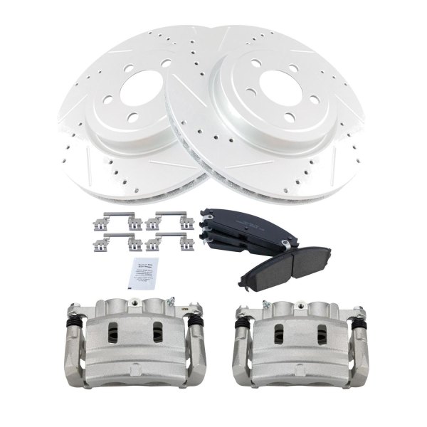 TRQ® - Performance Ceramic Front Brake Kit with Calipers